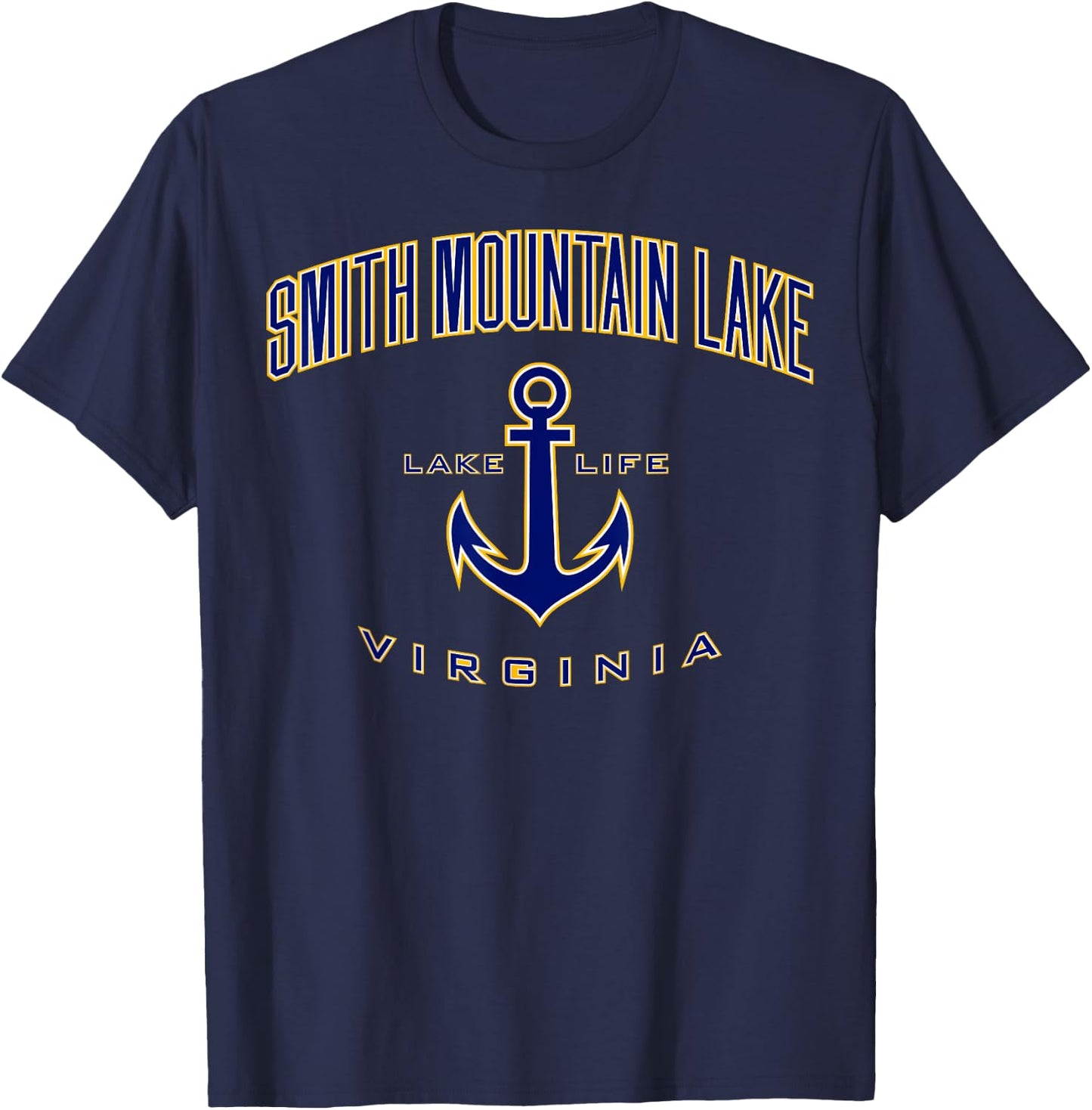 Smith Mountain Lake VA Shirt , Men, Girls & Boys T-Shirt - T-Shirt | Navy
