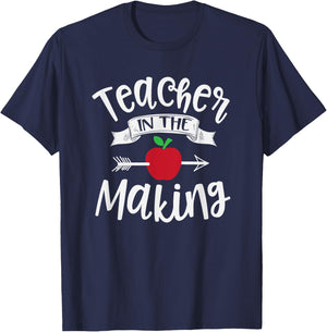 Teacher In The Making Training Student Educator School Funny Men Women Kids T-Shirt - T-Shirt | Navy