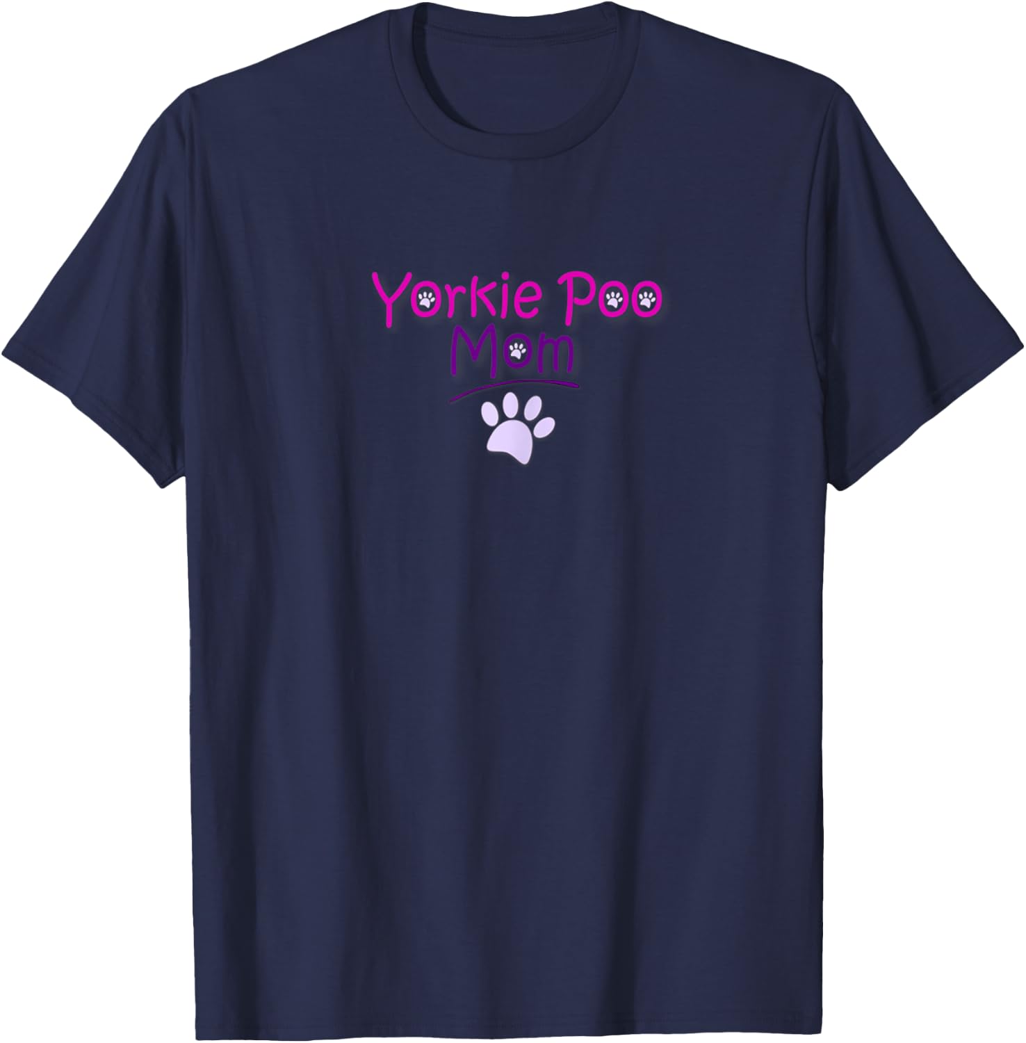 Yorkie Poo Mom T Shirt Yorkie Poo Lover T-Shirt - T-Shirt | Navy