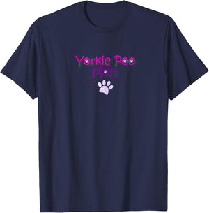 Yorkie Poo Mom T Shirt Yorkie Poo Lover T-Shirt - T-Shirt | Navy