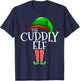 The Cuddly Elf Family Matching Group Christmas T-Shirt - T-Shirt | Navy