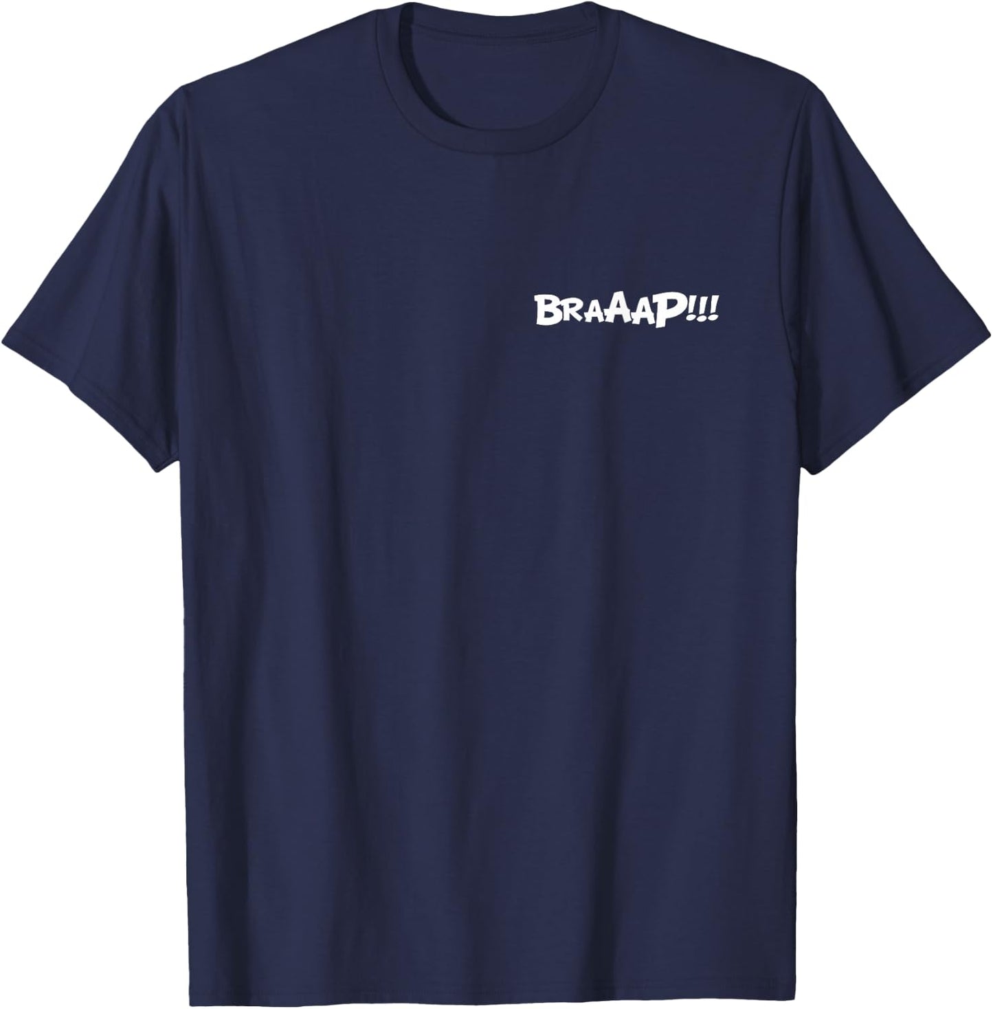 MTHR FCKN BRAP SHIRT | Motorcycle Braap T-Shirt - T-Shirt | Navy