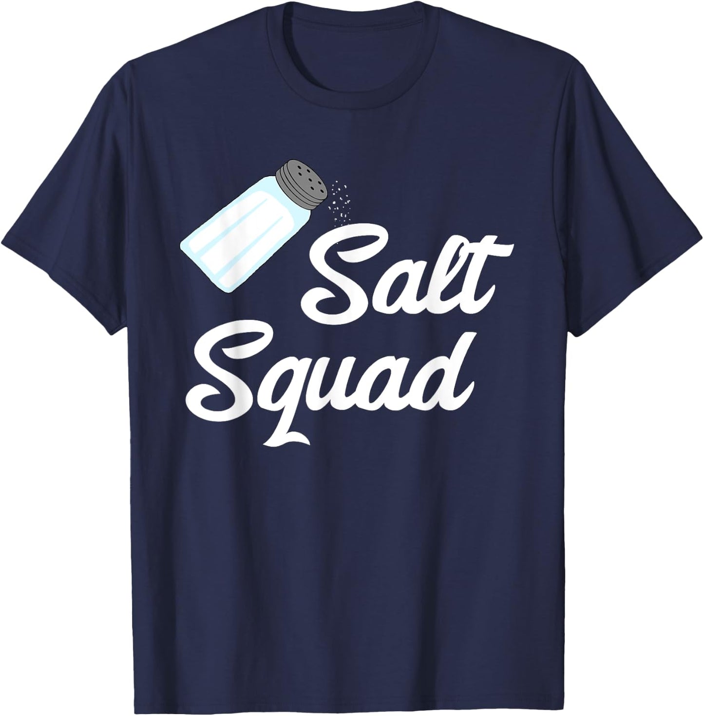 Salt Squad Glass Shaker Flavor Matching Group Costume T-Shirt - T-Shirt | Navy