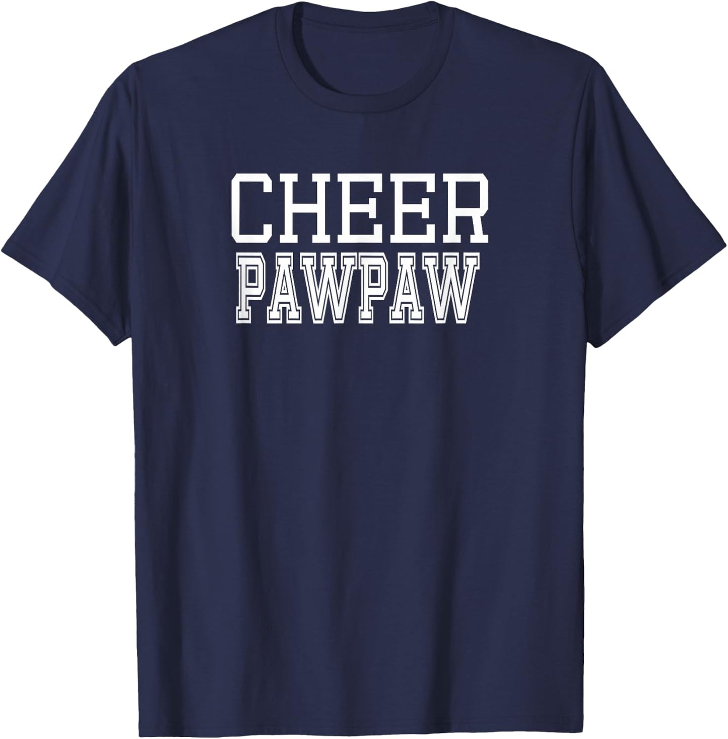 Cheer PawPaw Cheerleading PAWPAW Gift T-Shirt - T-Shirt | Navy