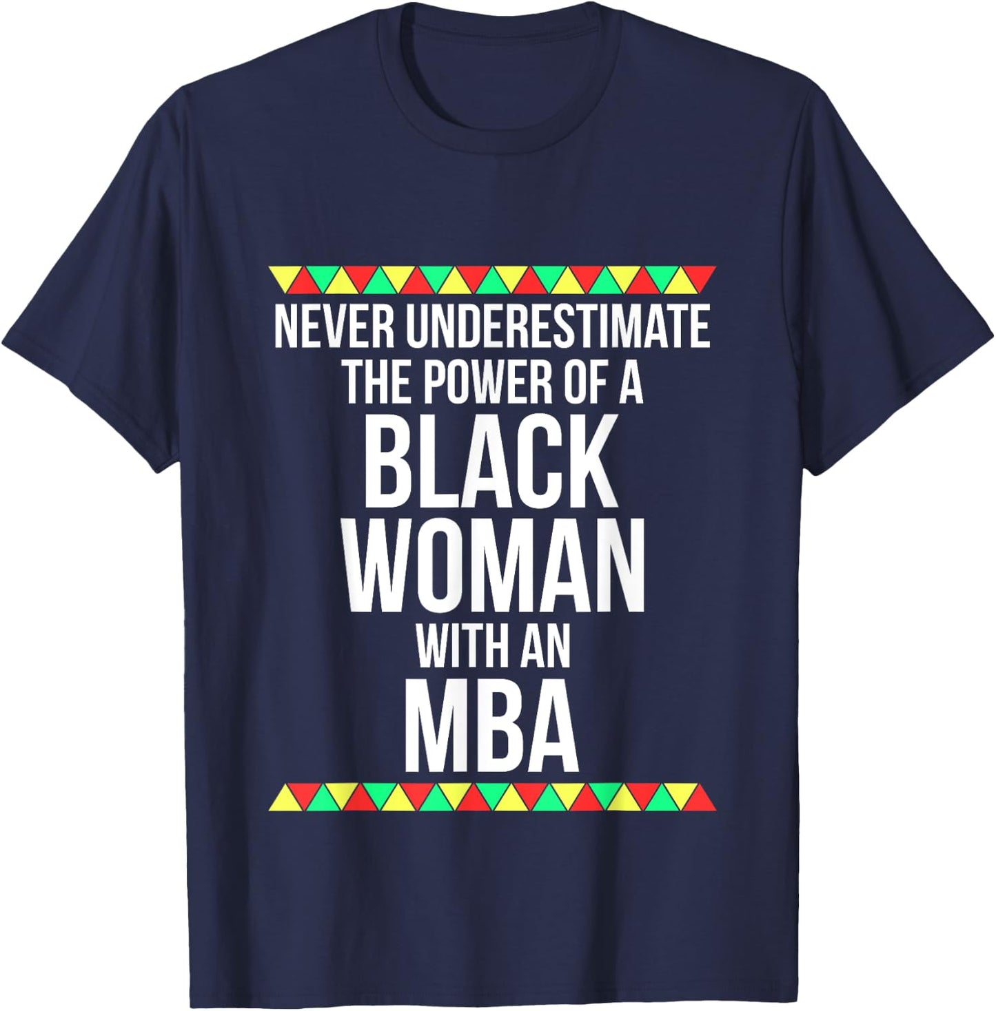 Black Queen MBA Masters Graduation T Shirt T-Shirt - T-Shirt | Navy