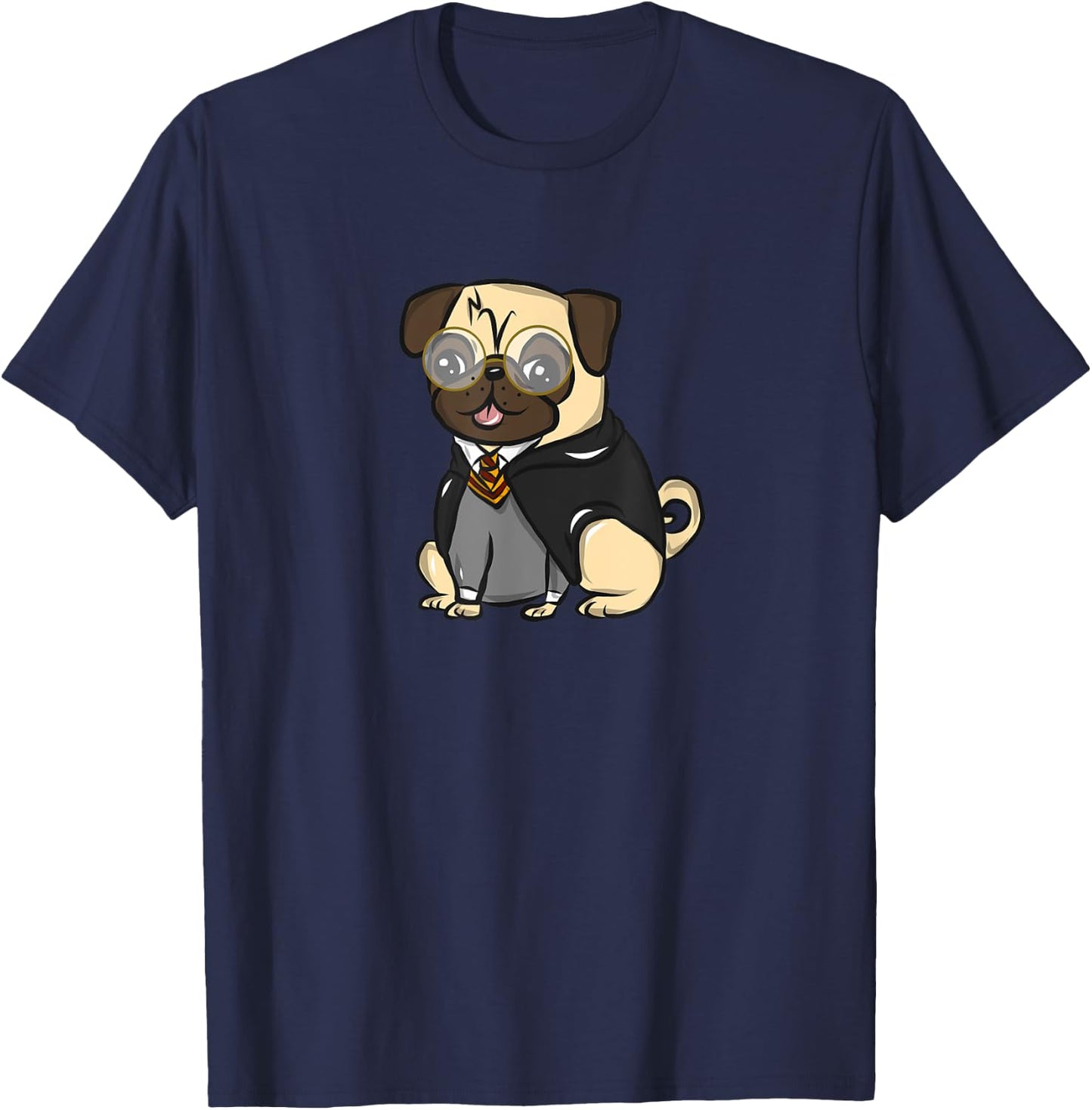 Pug Wizard T-Shirt - T-Shirt | Navy