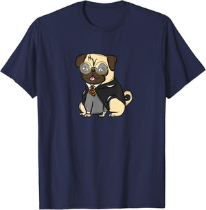 Pug Wizard T-Shirt - T-Shirt | Navy