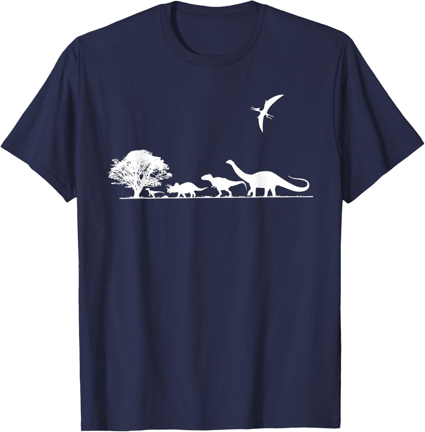 Dinosaurs Prehistoric Dinosaur Kids Or Adults Dino T-Shirt - T-Shirt | Navy