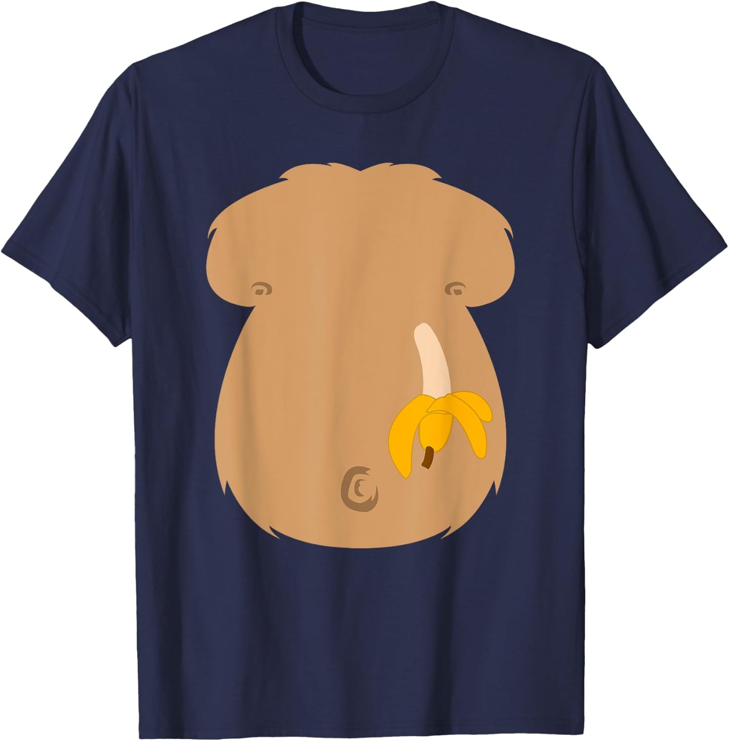 Halloween Gorilla Monkey Chest Lazy DIY Costume Funny Shirt T-Shirt - T-Shirt | Navy