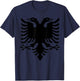 Albanian Flag Eagle Double Red Albania Shqipe Kosovo T-Shirt - T-Shirt | Navy