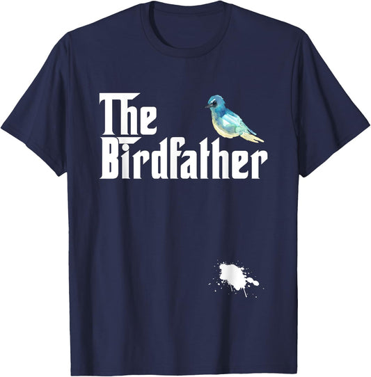 The Birdfather Funny Bird Watching Meme Quote T-Shirt - T-Shirt | Navy