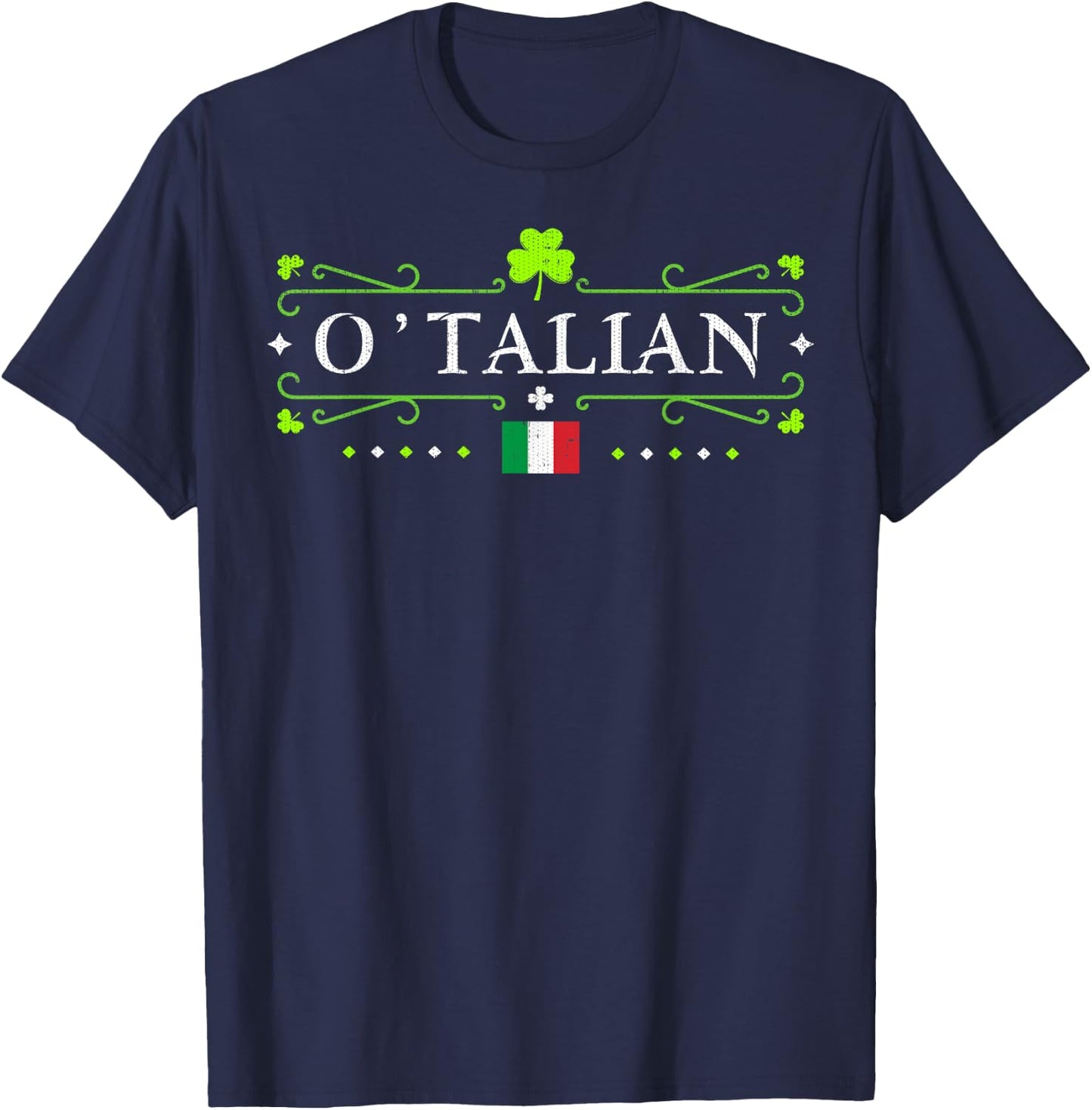 O'Talian Saint Patrick's Day Celebration print T-Shirt - T-Shirt | Navy