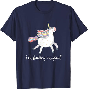 I'm Fucking Magical T Shirt Funny Unicorn Gift T-Shirt - T-Shirt | Navy