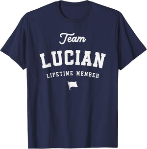 Team Lucian Lifetime Member Funny Name Lucian T-Shirt - T-Shirt | Navy