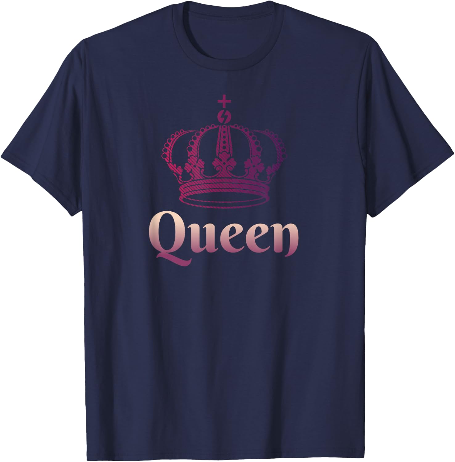 Queen Crown t shirt; Crown t shirt; T-Shirt - T-Shirt | Navy