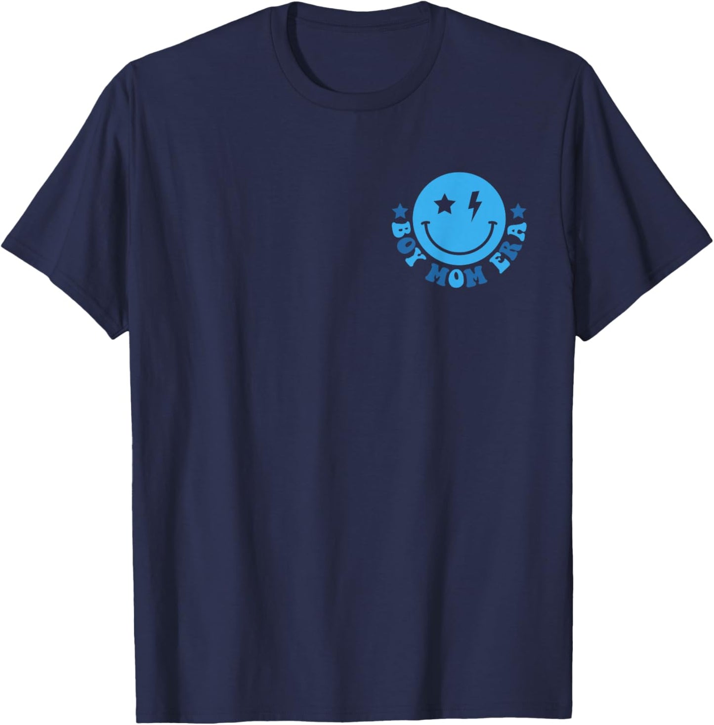 In My Boy Mom Era Shirt Boy Mama Gender Reveal 2 Sided T-Shirt - T-Shirt | Navy