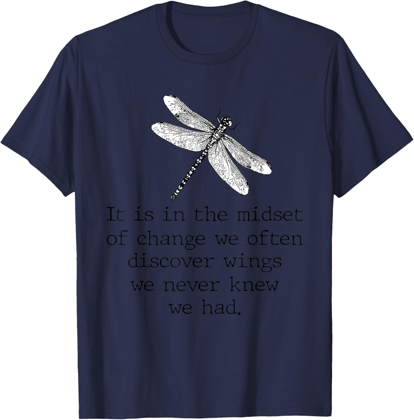 Dragonfly shirt spiritual faith dragonflies lovers T-Shirt - T-Shirt | Navy