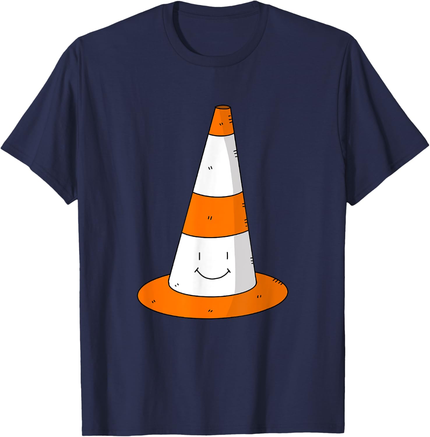 Traffic Cone Costume Adult Easy Halloween Costumes Group T-Shirt - T-Shirt | Navy
