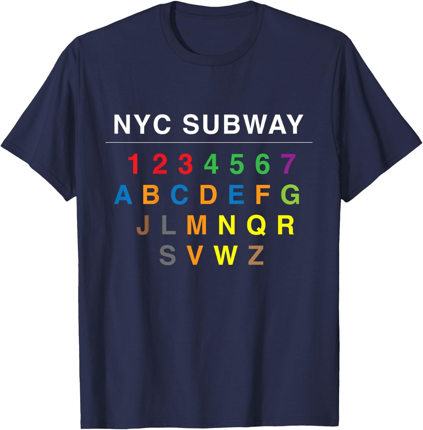 NYC Subways for Kids T-Shirt - T-Shirt | Navy