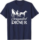 "Designated Driver" Beer & Dog Lover Drinking T-Shirt - T-Shirt | Navy
