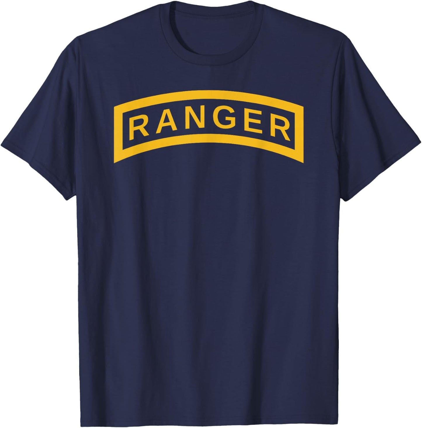 US Army Ranger Yellow Tab | Vintage Airborne Soldier Shirt T-Shirt - T-Shirt | Navy