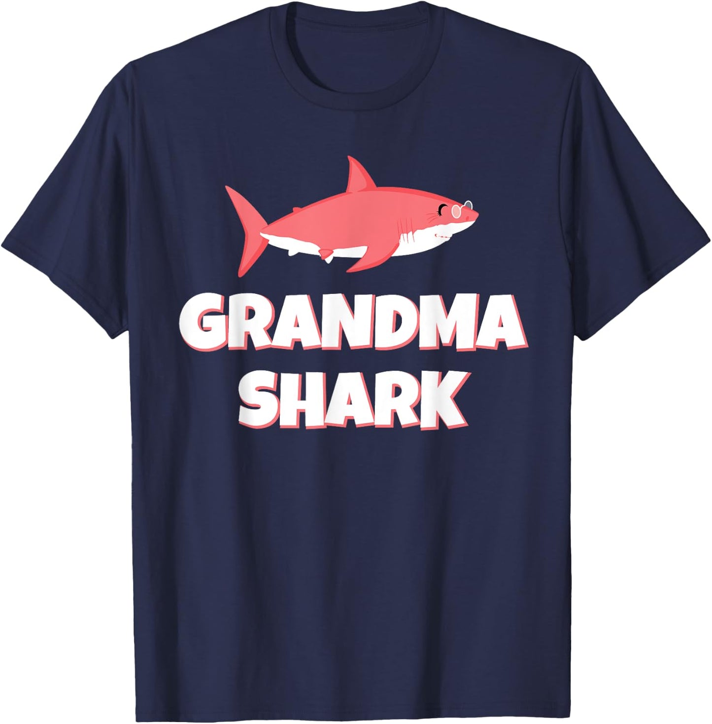 Grandma Shark T Shirt Family Matching Women Jawsome Gifts T-Shirt - T-Shirt | Navy