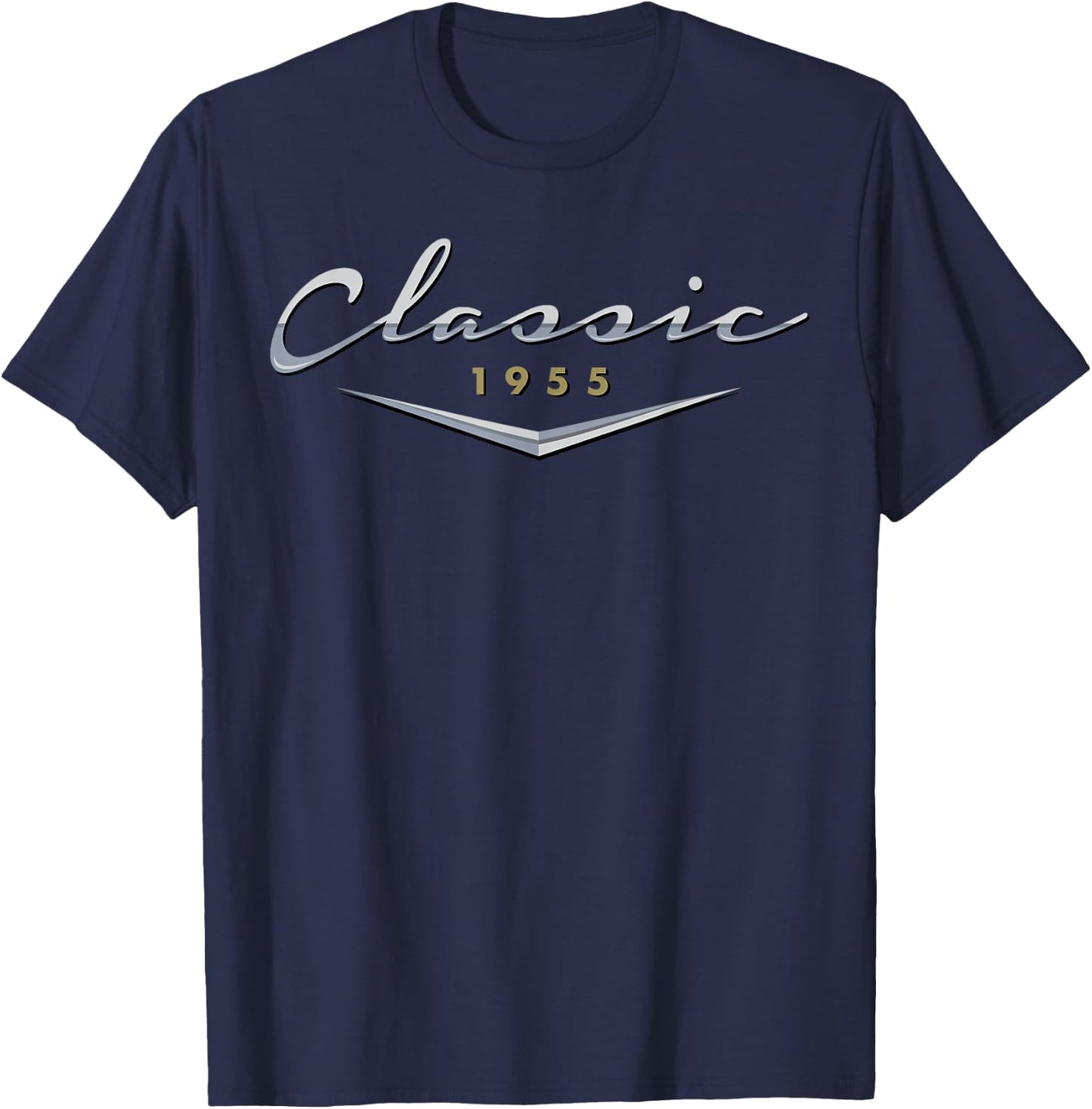 Vintage Classic 1955 Birthday Gifts for Dad, Husband T-Shirt - T-Shirt | Navy
