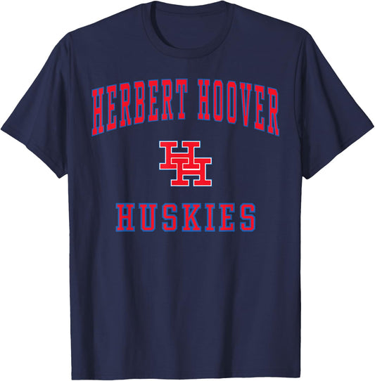 Herbert Hoover High School Huskies C1 T-Shirt - T-Shirt | Navy