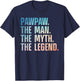 Pawpaw Design For Grandpa Grandfather From Grandkids Pawpaw T-Shirt - T-Shirt | Navy