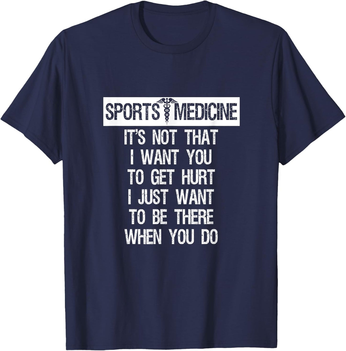 Sports Medicine Graphic Funny T-Shirt - T-Shirt | Navy