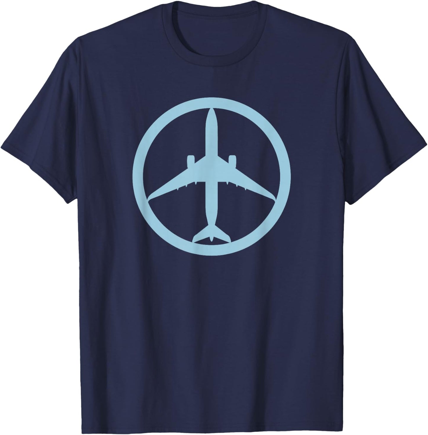 Airbus A350 (Blue) Jet Airplane Pilot Aviation T-Shirt - T-Shirt | Navy