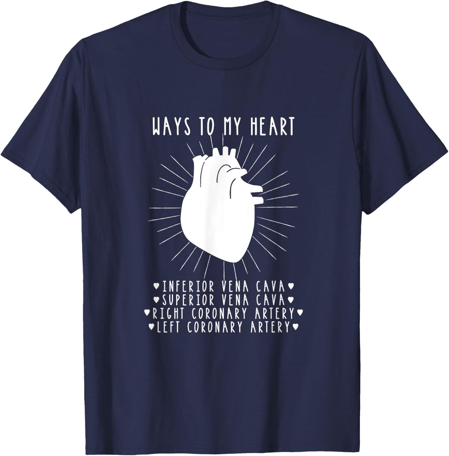 Funny Cardiologist Gift Medical Student T-Shirt - T-Shirt | Navy