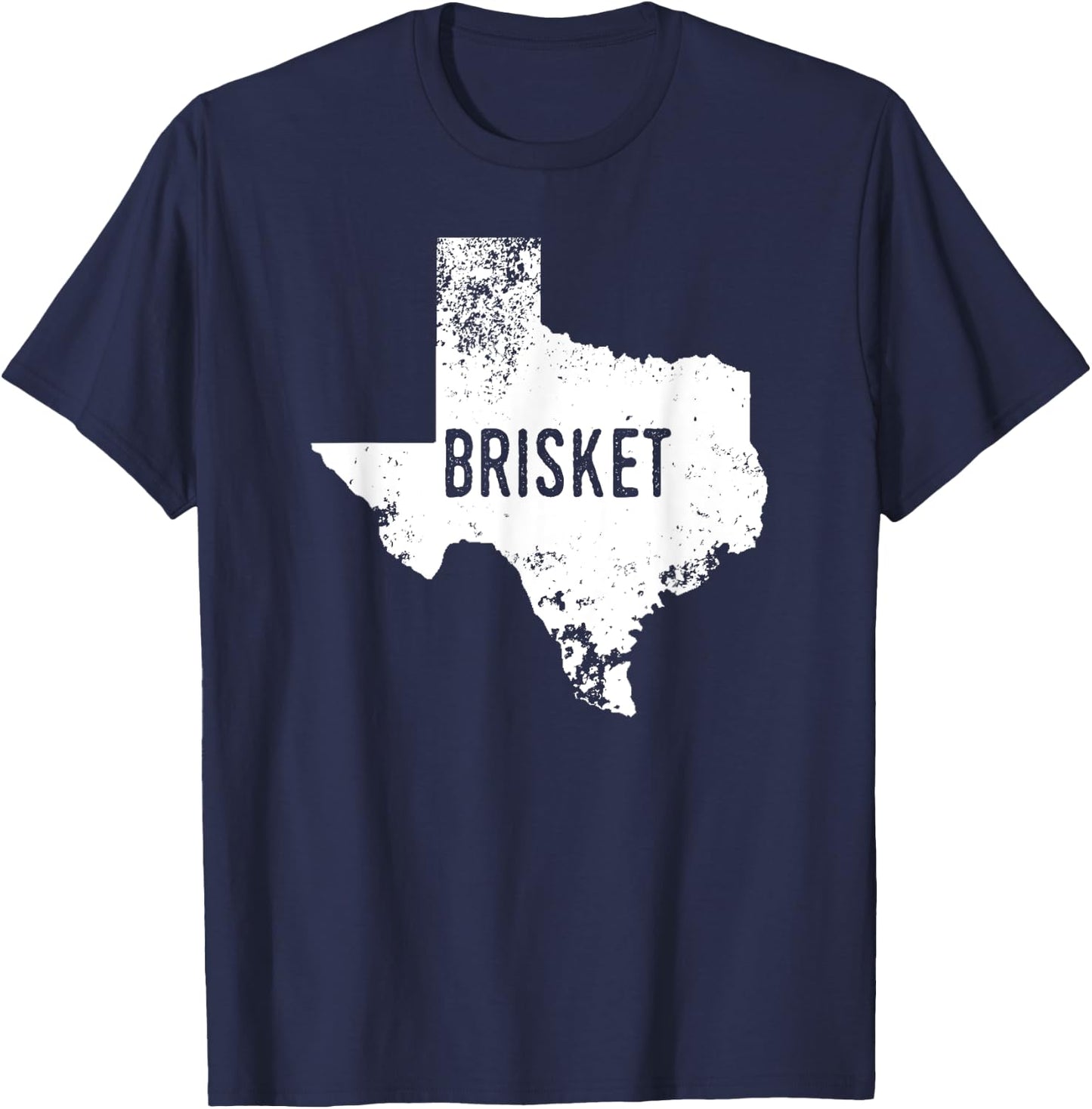 Texas State Brisket Shirt TX Love Home BBQ Distressed T-Shirt - T-Shirt | Navy