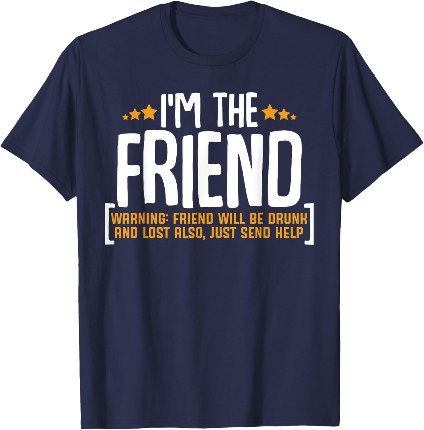 If Lost Or Drunk Please Return To Friend Funny Drinking T-Shirt - T-Shirt | Navy