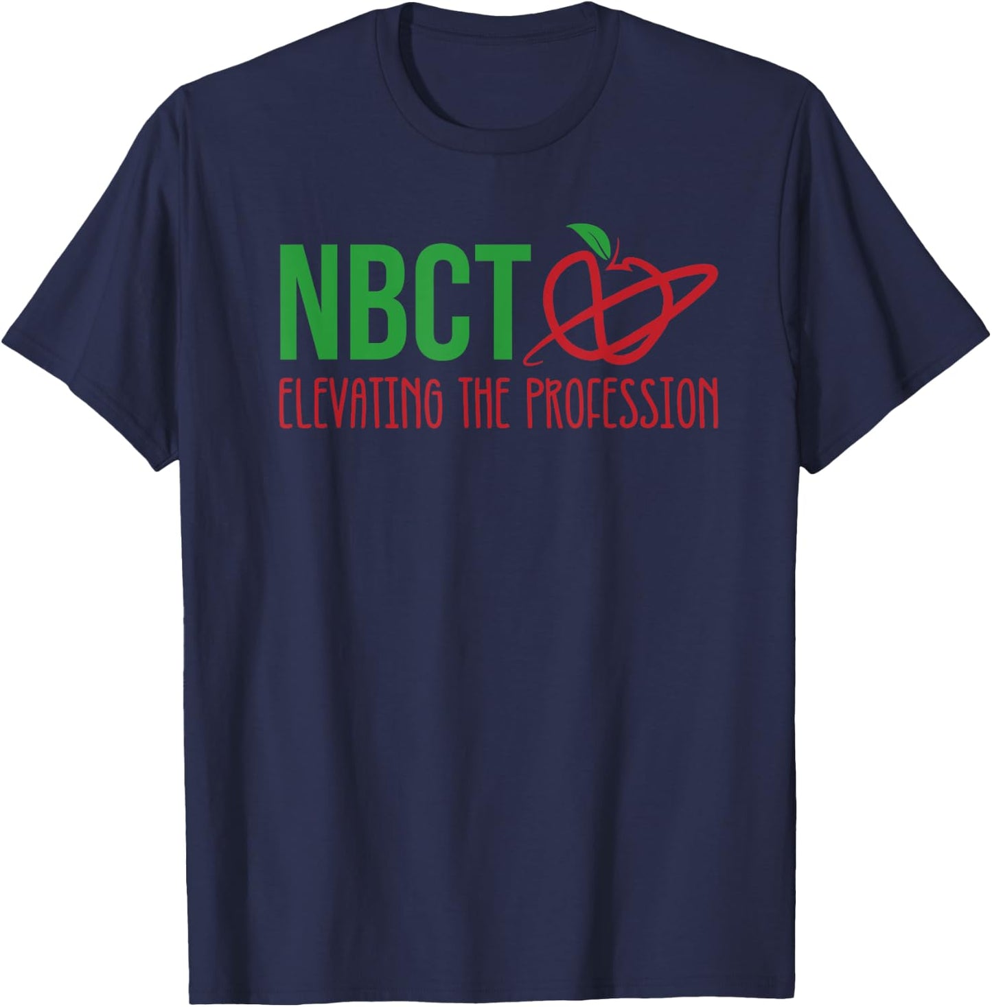 National Board Certified Teacher Minimalist Apple Women T-Shirt - T-Shirt | Navy