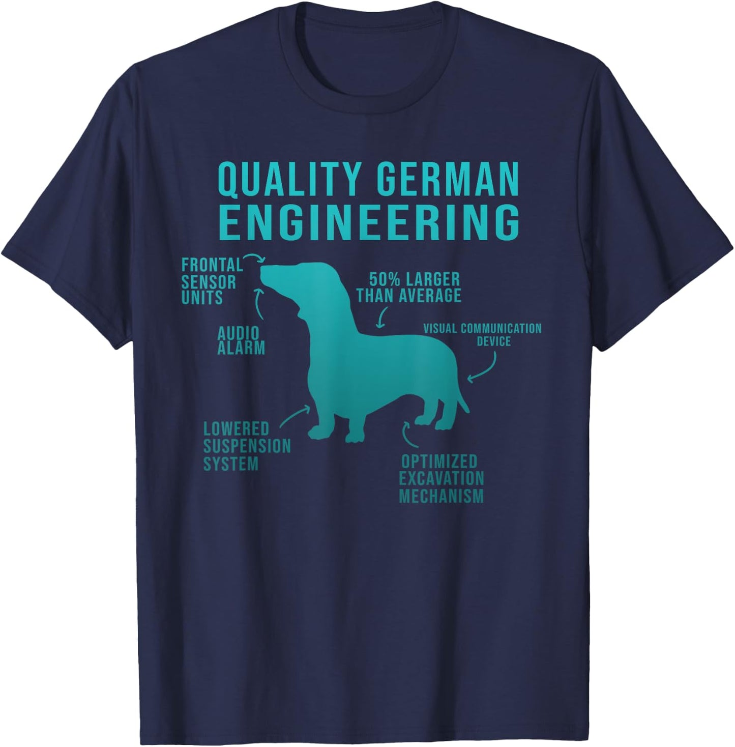 Funny Weiner Dog Joke - Sarcastic German Daschund T-Shirt - T-Shirt | Navy
