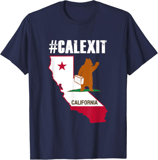 Calexit! Secession of California From the US T-Shirt - T-Shirt | Navy