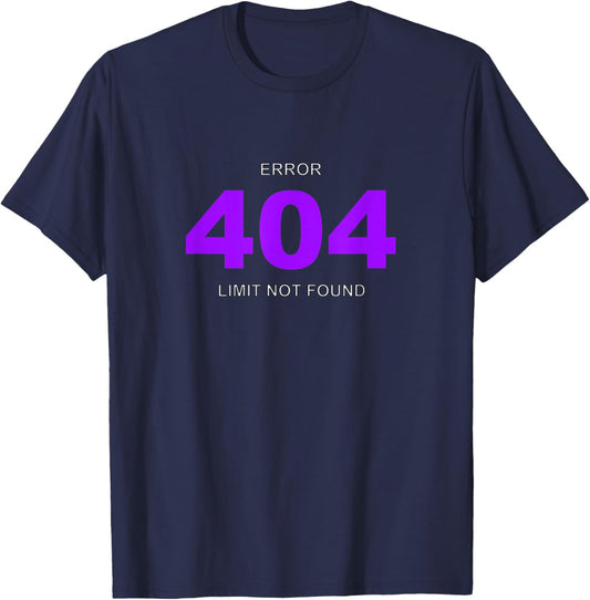Purple No 404 Limit Purple Graphic T-Shirt - T-Shirt | Navy