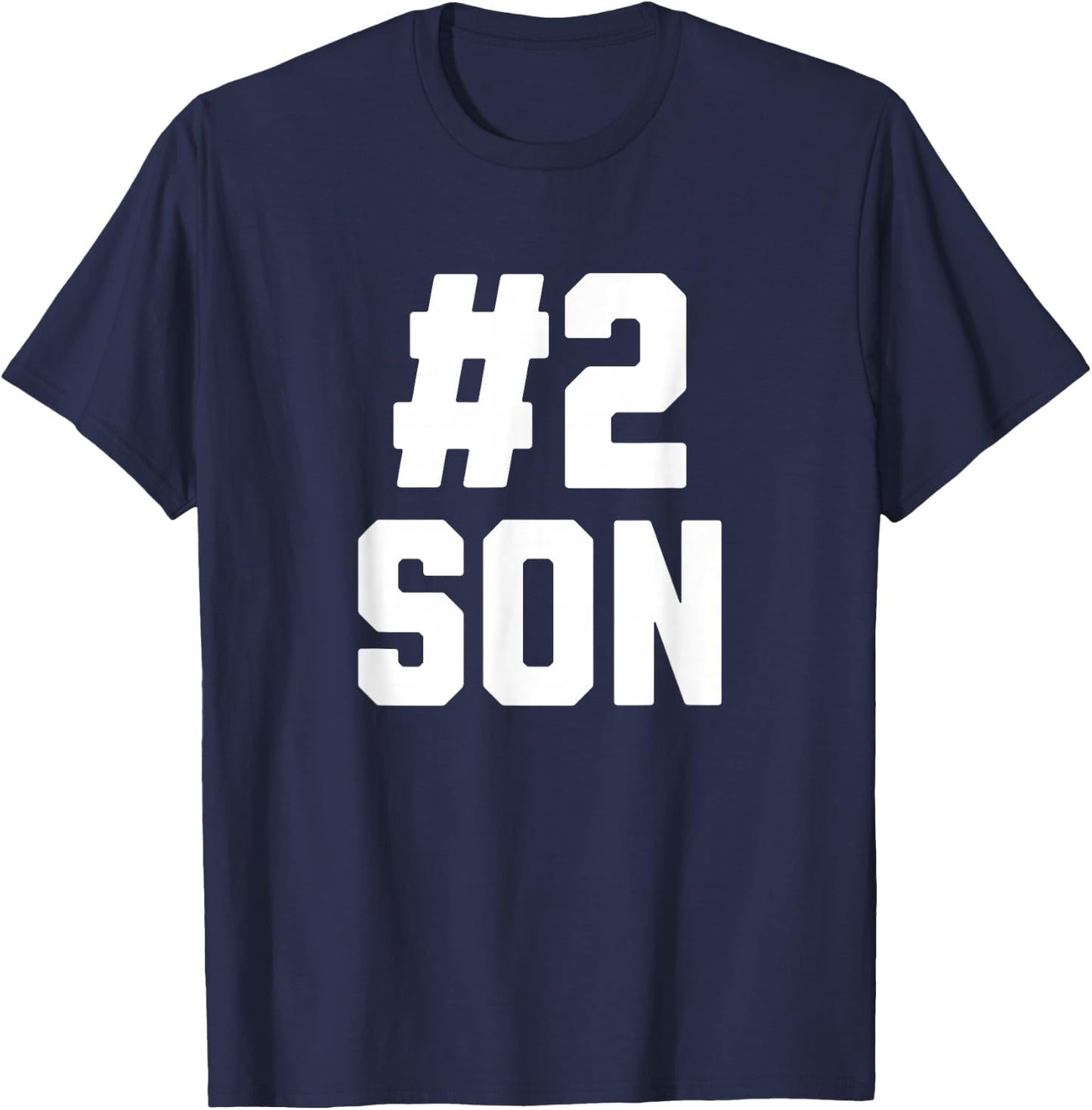 Number Two Son Funny Family Matching Greatest #2 Son T-Shirt - T-Shirt | Navy