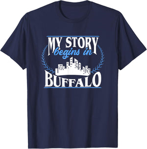 Born in Buffalo T-Shirt - T-Shirt | Navy