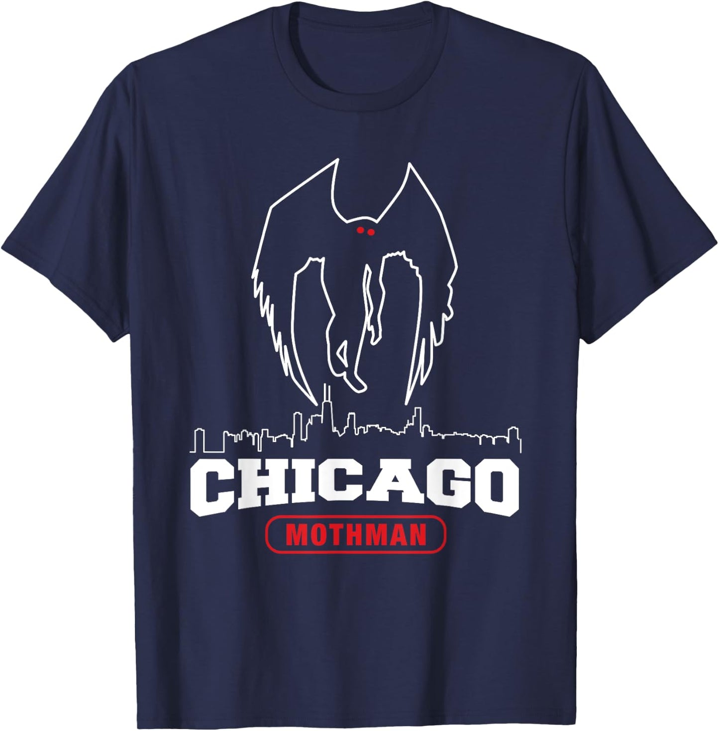 Mothman Shirt for Chicago Monster Fans T-Shirt - T-Shirt | Navy