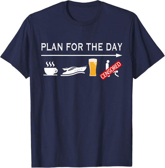 Funny Boating Boaters Boat Lover Gifts T-Shirt - T-Shirt | Navy