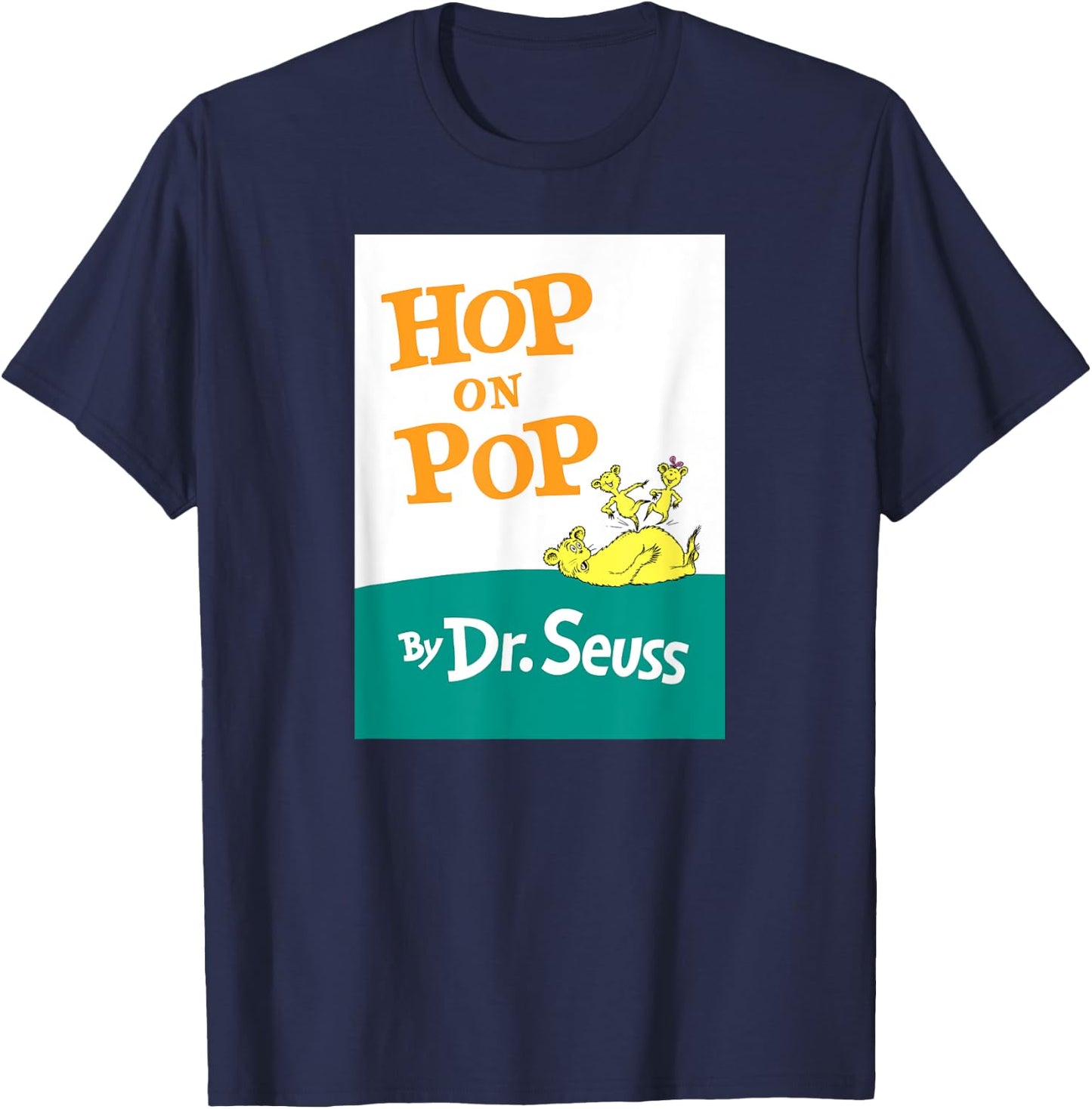 Dr. Seuss Hop On Pop Book Cover T-Shirt - T-Shirt | Navy