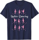 Nine Ladies Dancing Funny Christmas Shirt T-Shirt - T-Shirt | Navy