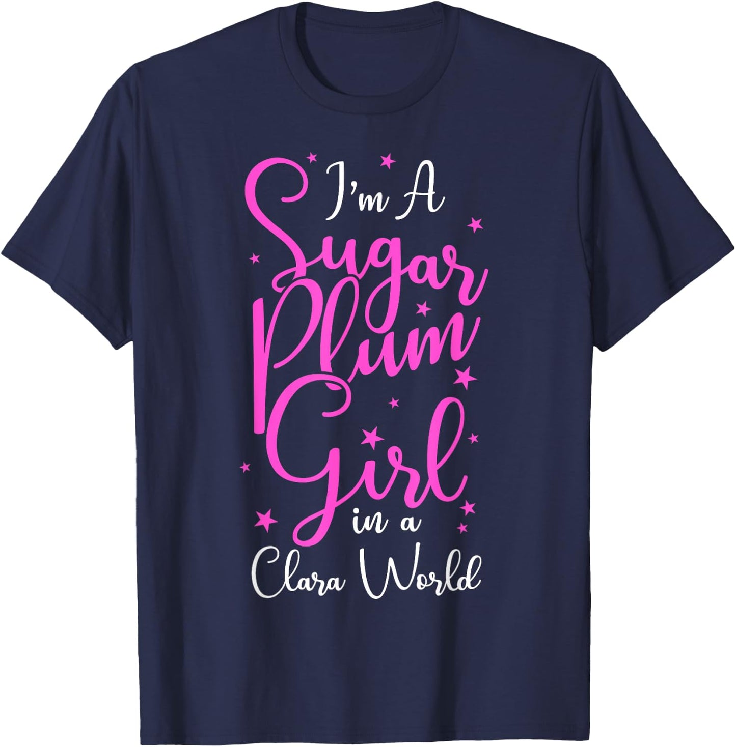 Nutcracker Sugar Plum Fairy Girl Ballet T-Shirt - T-Shirt | Navy