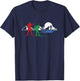 Biathlon Ski Winter Sports Cross Country Skiing Snow Gift T-Shirt - T-Shirt | Navy