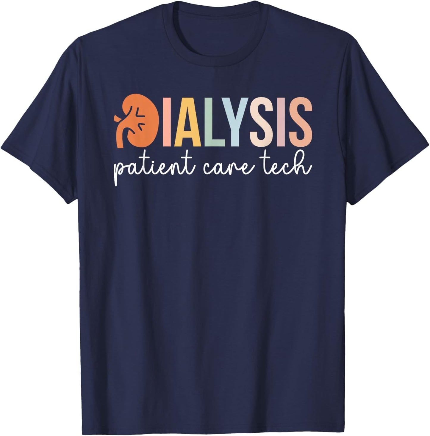 Dialysis Patient Care Tech Boho Dialysis PCT Appreciation T-Shirt - T-Shirt | Navy