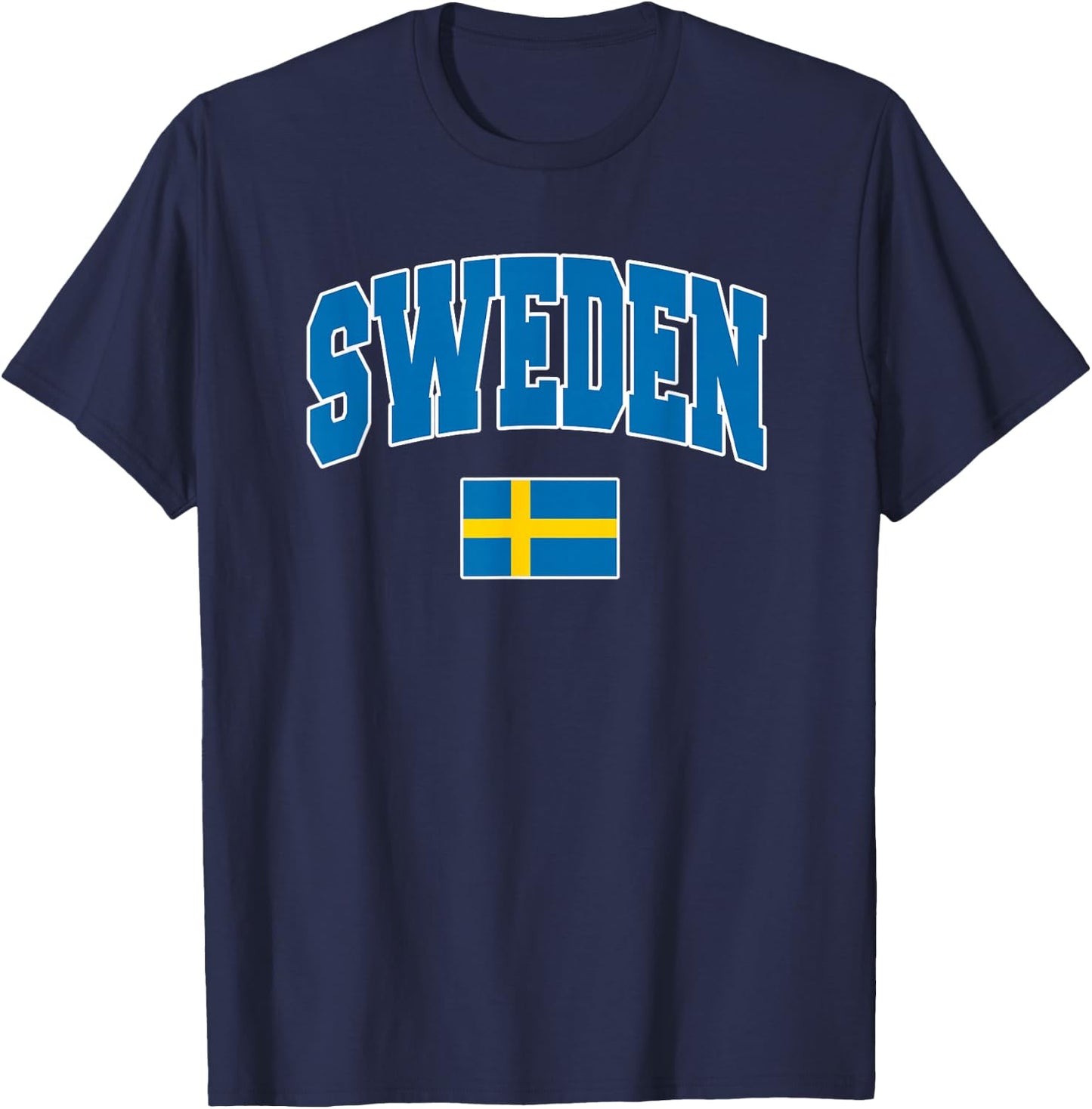 Sweden Flag Swedish National Pride Vacation T-Shirt - T-Shirt | Navy