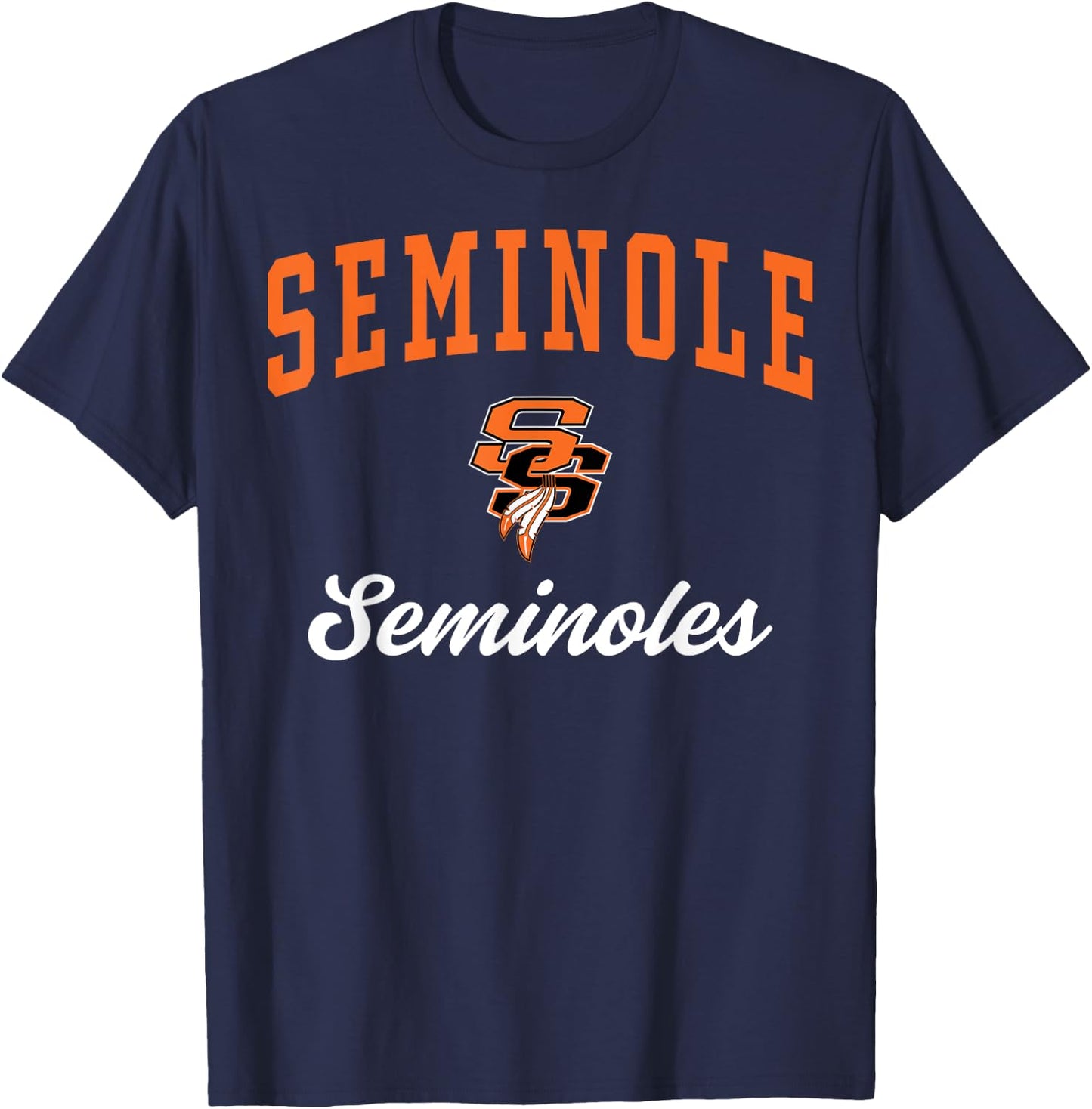 Seminole High School Seminoles C3 T-Shirt - T-Shirt | Navy