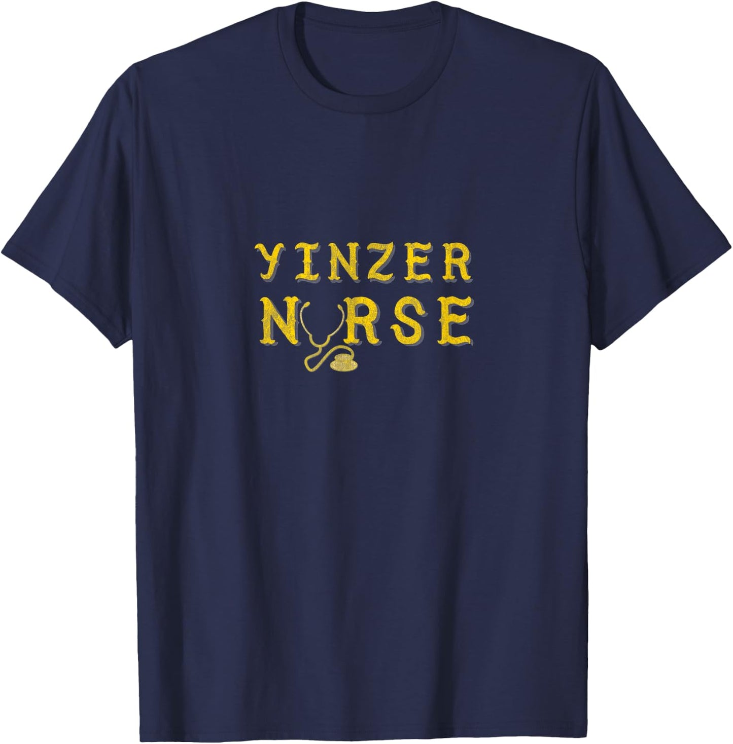 Yinzer Nurse Pittsburgh RN T-Shirt - T-Shirt | Navy